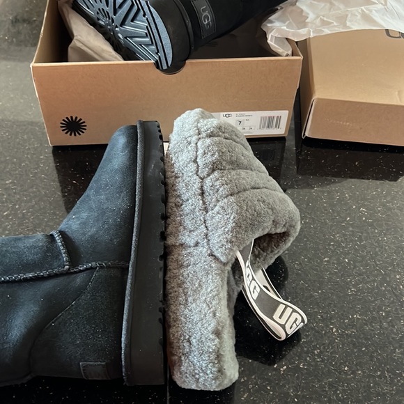 UGG Fluff Yeah Slide Charcoal size 8 - Picture 15 of 16
